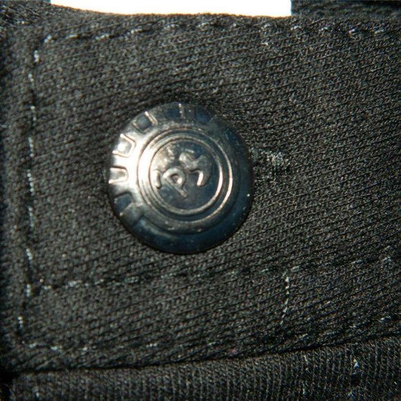 Pop Looks Black Stretch Skinny Jeans/Jeggings , 30W - 30L , Jr. XL - Picture 3 of 6